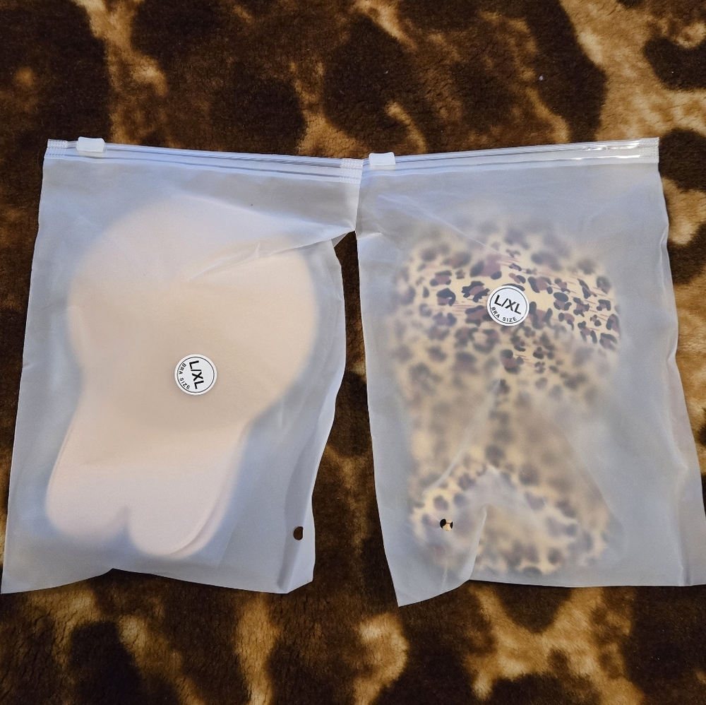 L/XL Nipple Covers Set - Nude and Leopard